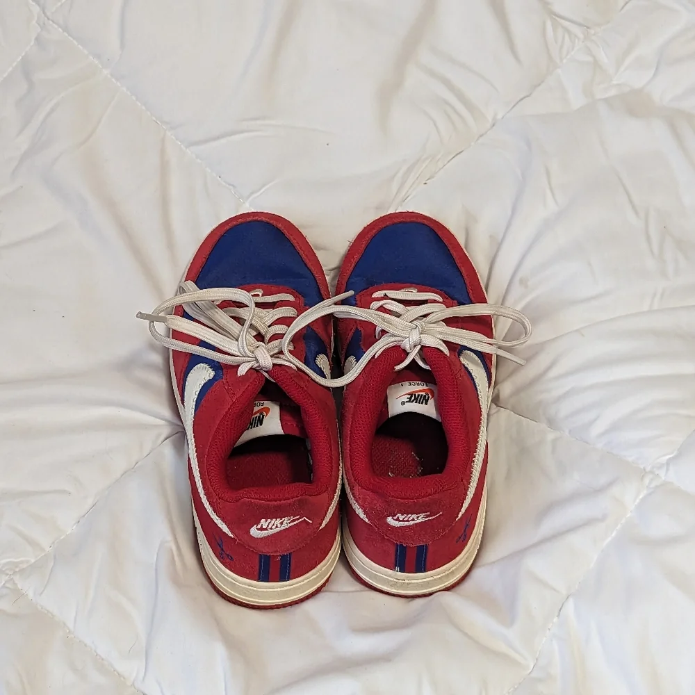Nike Air force 1 royal blue and red boys Sz: 3y - Picture 1 of 7